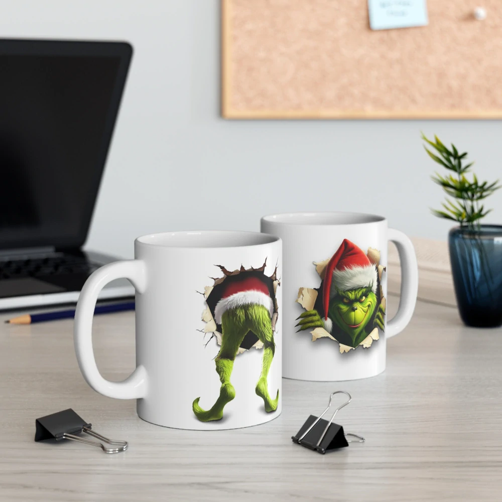 Keramický hrneček - Grinch, 330 ml